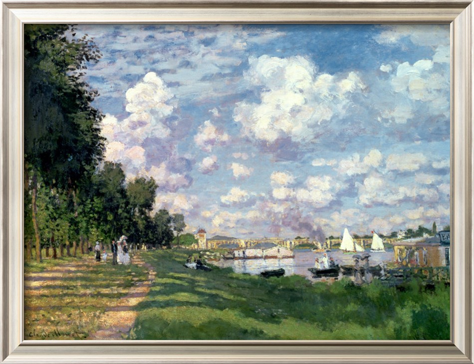 The Marina At Argenteuil, 1872-Claude Monet Painting